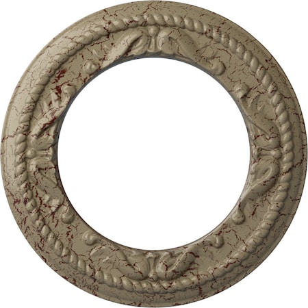 Ekena Millwork Roped Medway Medallion (Canopies up to 7 1/2"), 12 1/4"OD x 7 1/2"ID x 7/8"P, Gobi Desert Crackle CM12MEGDC